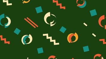 Animated illustrations in repeating patterns Made from numbers or musical notes, ideal for web design backgrounds. video