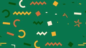 Repeating background illustration with numbers for educational materials or web design video