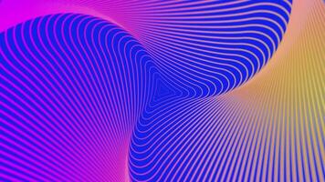 Abstract lines and curves pattern background in blue tones with a futuristic and metallic feel video