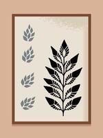Modern boho abstract trendy background design. vector