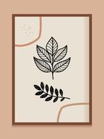 Modern boho abstract trendy background design. vector