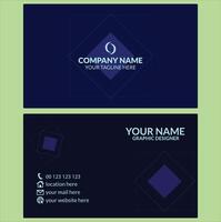 Professional creative business card design template vector