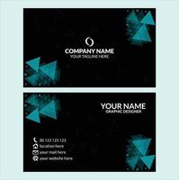 Professional creative business card design template vector