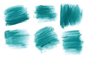 Abstract watercolor brush stroke set design vector