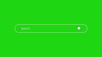 Search Bar Animation with Green Screen for Website SEO and Internet Optimization. 4K Resolution video