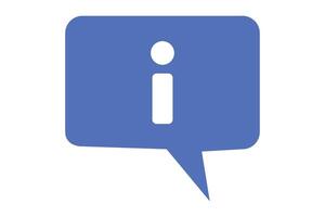 Information mark speech bubble icon. Guides and details. vector