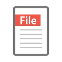 File icon. Memo icon. vector