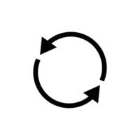 Rotating arrows. Refresh, recycle. vector
