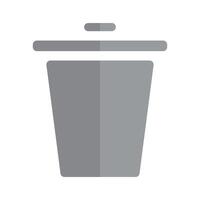 Modern trash can icon. Trash dumpster and garbage disposal. vector