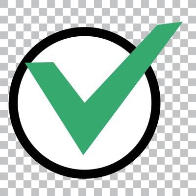 Check mark icon. Tick icon.