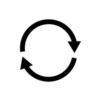 Refresh and reload. Recycle symbol. Restart icon. vector