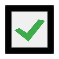 Checkbox. Success and authentication. vector