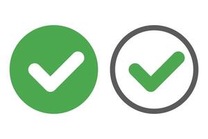 Check mark icon set vector