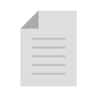 A simple file icon. Memo icon. vector
