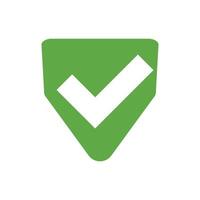 Shield check mark icon. vector