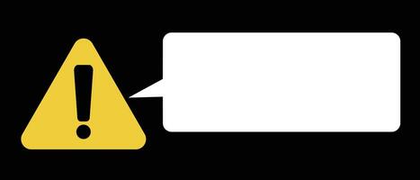 Warning sign and callout background. vector