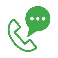 Phone icon and message icon vector