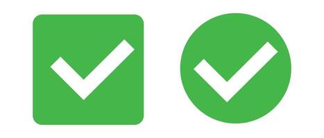 Square and round checkbox. vector