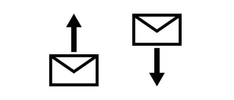 An icon for sending and receiving mail. vector