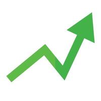 Arrows to increase. Increased business and investment performance. vector