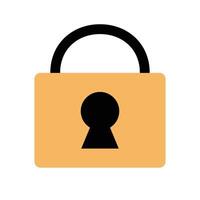 Lock icon. Padlock, perfect for displaying security and safety. vector
