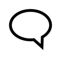 A simple conversation balloon icon. vector
