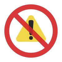 Caution or danger. Virus notifications. Exclamation mark and stop sign. vector