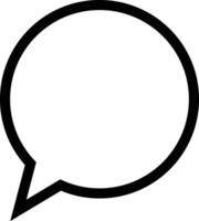 Simple speech bubble icon. vector