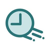 Moving clock icon. Timer and stopwatch. vector