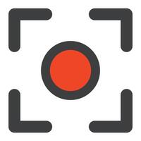 Recording icon. Rec icon. Movie camera shooting icon. vector