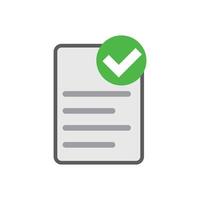 Document checking and verification. Examinations and tests. vector
