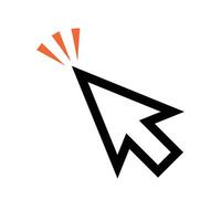Clicking the mouse cursor. Pointer. vector