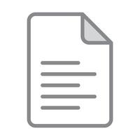 File icon. Business document. Document icon. vector