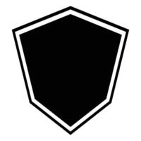 Shield silhouette icon. Security. vector