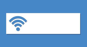 Background with wifi icon and copy space. vector