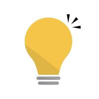 Pop light bulb icon. Creation of idea and tip. vector