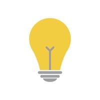 Light bulb and filament. Idea and inspiration. vector