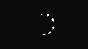 Loading Circle Icon looped. Animation with alpha channel video