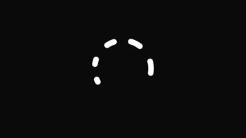 Loading Circle Icon looped. Animation with alpha channel video