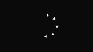 Loading Circle Icon looped. Animation with alpha channel video