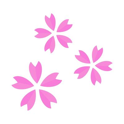 Illustration of cherry blossoms.