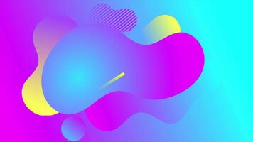 Animated liquid background of bright purple blue color with curved lines. Loop playback on 4K. Suitable for wallpaper, presentations, banners, etc. video