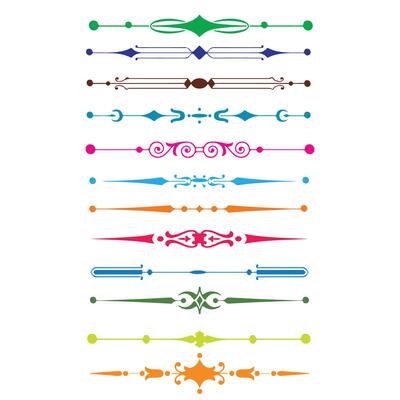 Title Border Art, Icons, line border for heading