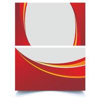 Professional Red Color Business Card Design vector