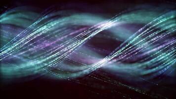 Slow motion spiral wave futuristic motion with text space video