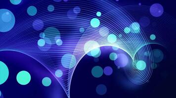 Abstract digital blue wave with flowing small particles dancing on the wave against a light background. Cyber or technology-themed backdrop. Seamless 4K loop. video