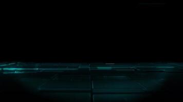 sci-fi futuristic grid landscape with changing colors. Digital cyber moving surface, suitable for design, style, backdrop, space for text, and patterns. video