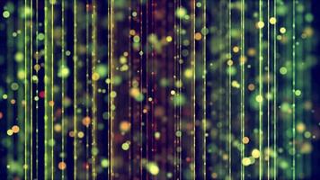Abstract blurry bokeh background. Colorful, defocused bokeh particles with a blurred depth of field. Multi-colored bokeh particles moving in a floating animation. video