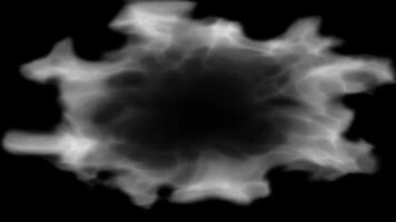 atmospheric smoke forming a sphere shape, creating an abstract background video