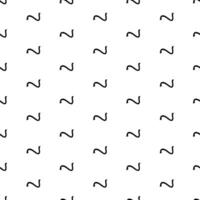 Seamless pattern with sketch squiggle vector